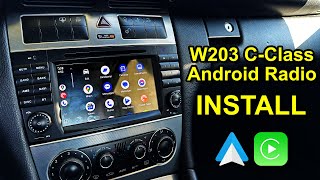 Installing an Android Head Unit in a Mercedes CClass (W203 Xtrons Radio)