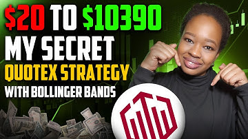 BOLLINGER BANDS INDICATOR STRATEGY QUOTEX $20 - $10390 | My secret Quotex strategy