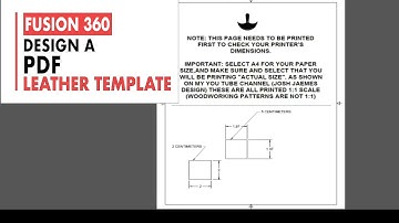 Using Fusion 360 to Create Leather PDF Templates