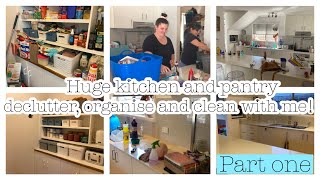 HUGE KITCHEN AND PANTRY DECLUTTER, ORGANISE AND CLEAN WITH ME!! PART 1