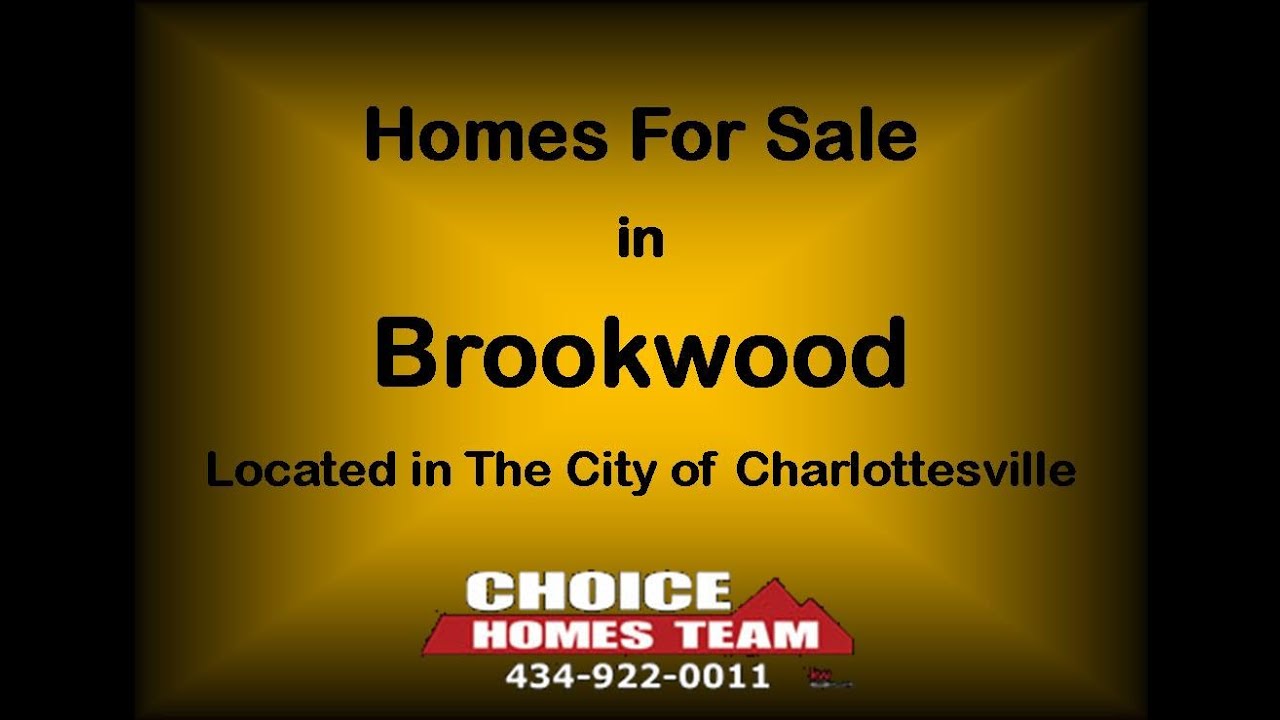 Brookwood Homes for Sale in The City of Charlottesville YouTube