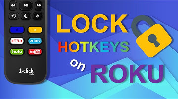 How to Lock Hotkeys on 1-clicktech Remote for Roku