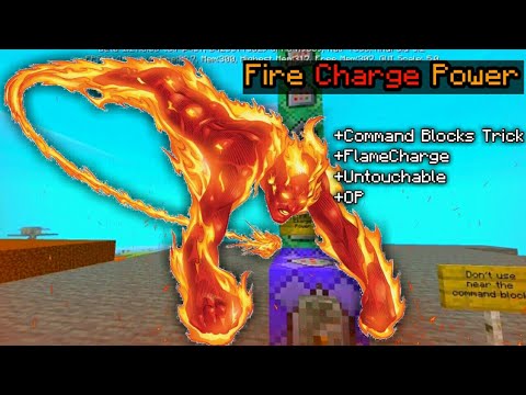 How to get a Fire Charge Power in Minecraft using Command Block Trick