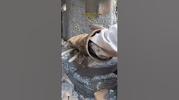 Blacksmithing Forging of Axe 🔥 #blacksmithing #forging #axeforge #customaxe #powerhammer #machine