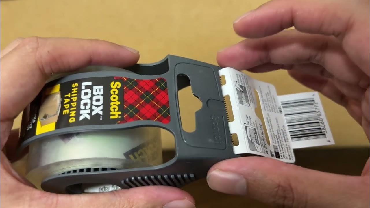 3M Scotch Box Lock Shipping Tape Unboxing YouTube