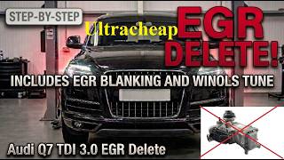 Audi Q7 3.0 TDI EGR Delete-Ultra Cheap- Step by Step