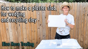 How to Make a Plaster Slab for Wedging and Recycling Clay | Mixing & Pouring Plaster w. Measurements