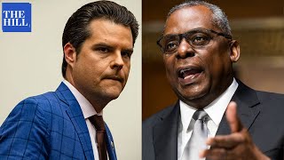 VIRAL MOMENT: Sec. Austin FIRES BACK at Matt Gaetz after heated exchange on Critical Race Theory