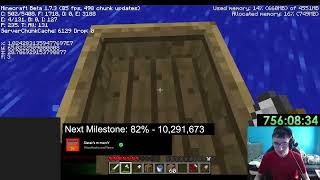 Far Lands VODs - Day 145 (Part 1) - 10,240,000 to 10,280,000 (81.58% - 81.90%)