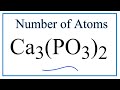 Calcium Phosphite and Mole Calculations