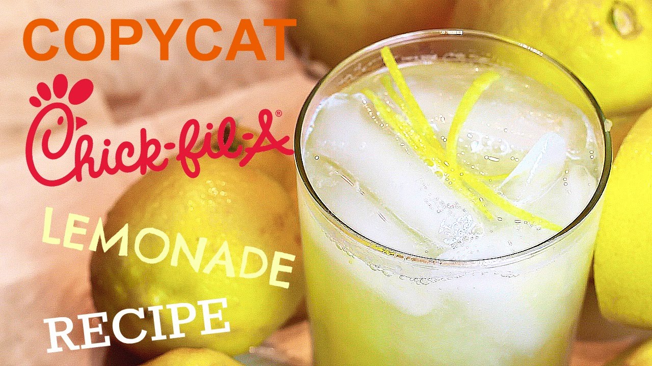 COPYCAT CHICK FIL A LEMONADE RECIPE YouTube COPYCAT CHICK FIL A LEMONADE RECIPE YouTube