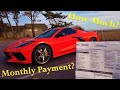 How MUCH was my C8 CORVETTE?  Insurance Cost [SHOCKED] | Total Cost | Monthly Payment,