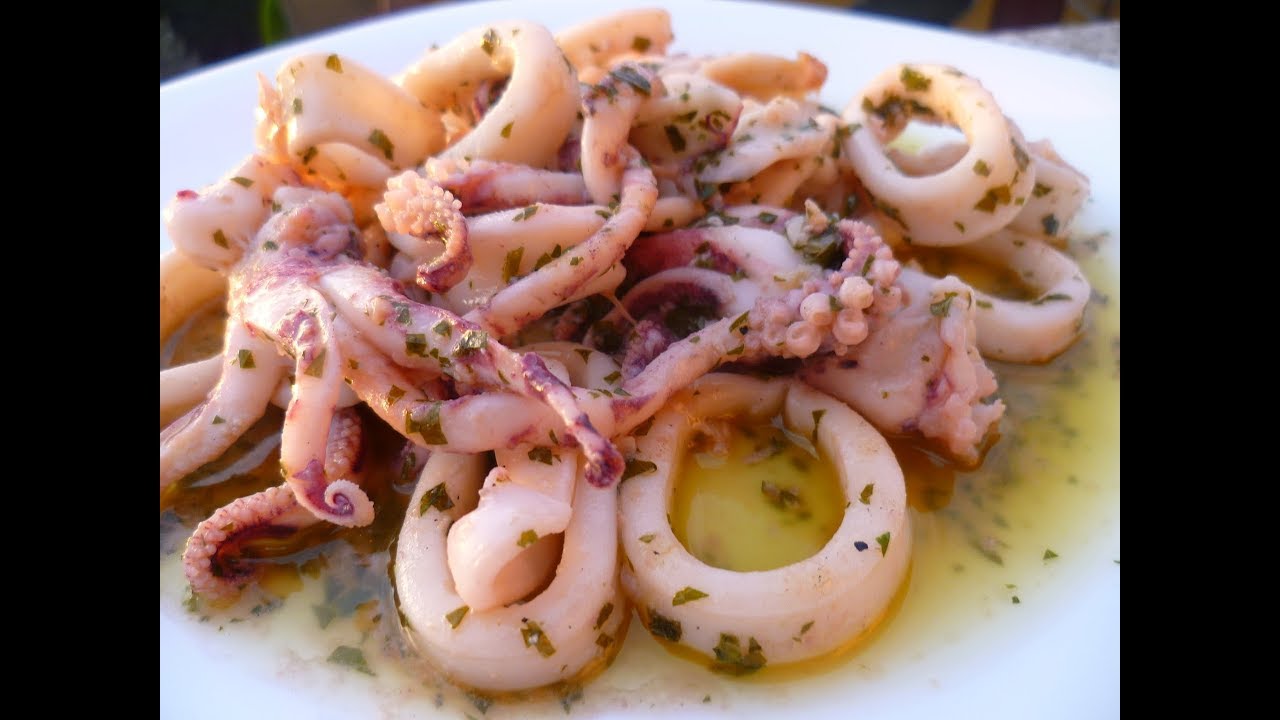 Calamari Alla Griglia Youtube