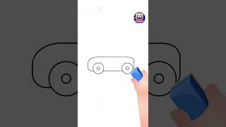 How to Draw a Motor Car? #Shorts #drawing #drawingtutorial #drawingforkids #chuchutv #drawingshorts