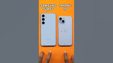 Samsung S24 Fe vs iPhone 15 Speed Test🚀- 4K video rendering #iphone15 #samsungs24fe