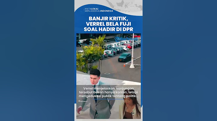 Fuji Banjir Kritik, Verrel Bramasta Beri Pembelaan seusai Kehadiran di Gedung DPR Jadi Perbincangan