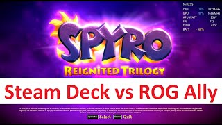 Spyro Trilogy - Steam Deck vs ROG Ally