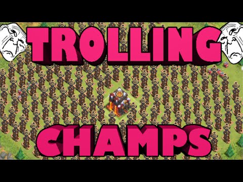 clash of clans attacking other players is temporarily disabled Clash of Clans - Nooby Trolling in Champs #4 GETTING REKT (Funny Gameplay)