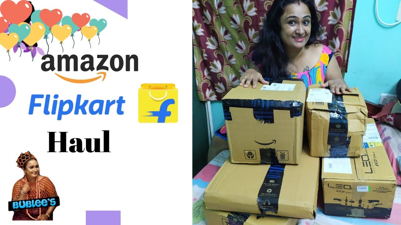 Amazon and Flipkart Shopping Haul Great deal Online shopping YouTube