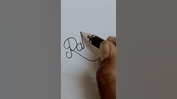 how to write name of Rahul #shorts #cursive  #handwriting