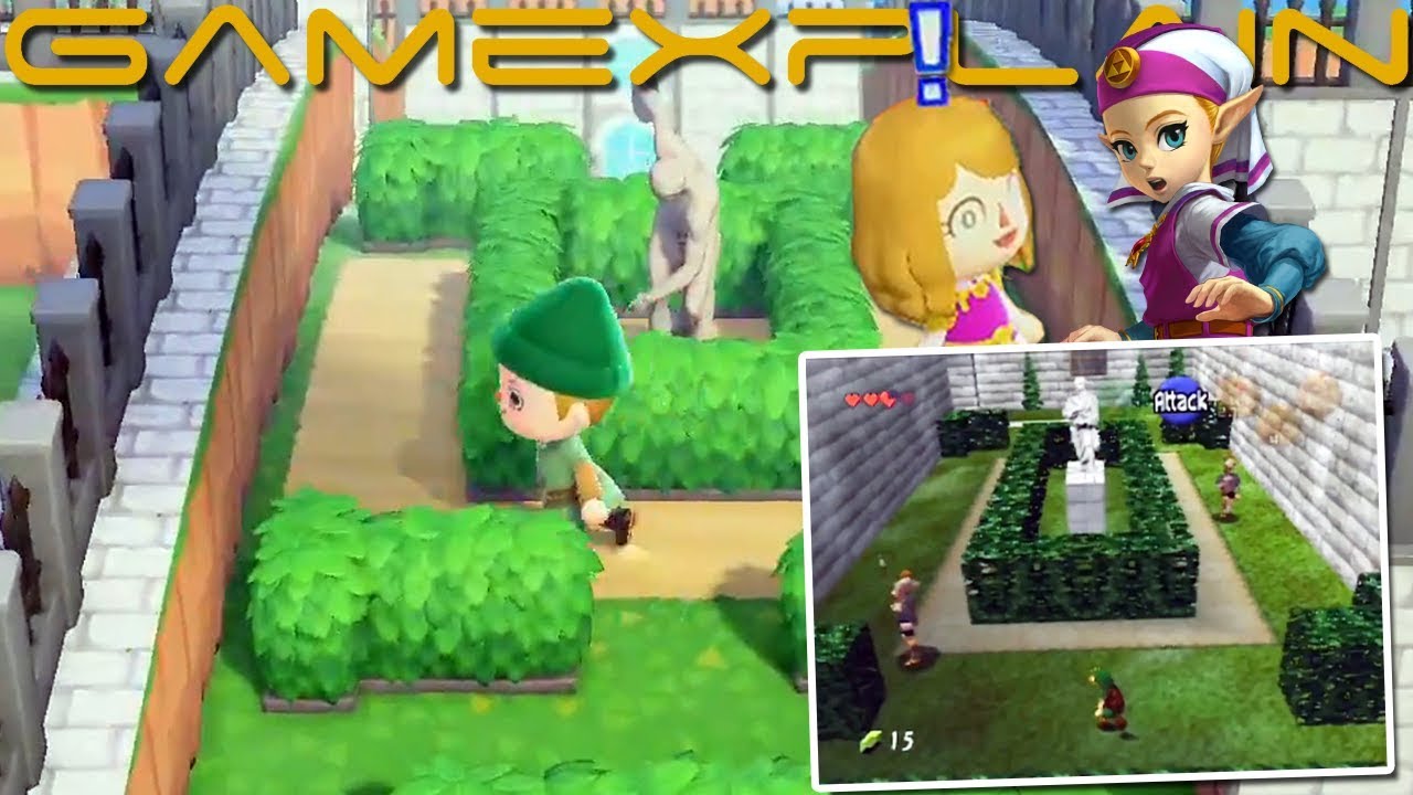 Zelda Ocarina of Time's Courtyard Recreated in Animal Crossing New