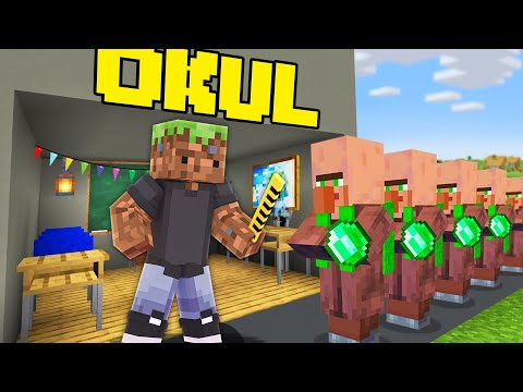 Minecraft ama OKUL AÇIYORUM