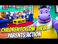 Children Follow their Parents Action | Season 2 | EP 20|Cartoon for Kids and Children | Woka English