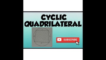 Cyclic quadrilateral |Brahmagupta