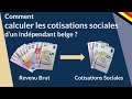 Comment calculer le montant de cotisations sociales dun indpendant 