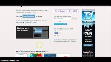 Screencast-O-Matic free screen capture brief tutorial