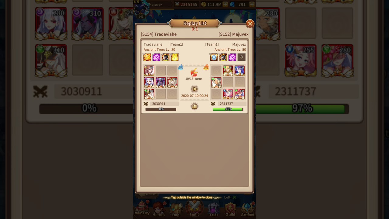 Elora's Raid 12s Sphinx and Darklord 700k power gap vs Sustain Team