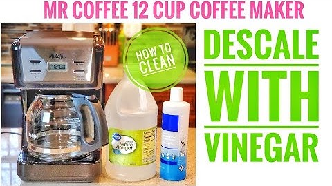 HOW TO DESCALE CLEAN WITH VINEGAR Mr. Coffee 12 Cup Programmable Coffee Maker