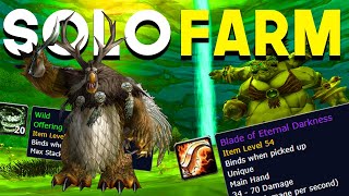 How to Solo Farm Blade of Eternal Darkness as a DRUID | WOW: Season of Discovery