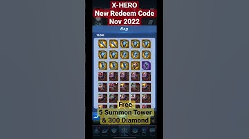 X-hero new FREE redeem code Nov 2022 | X HEROES HOW TO REDEEM #redeemcode #xhero free diamond summon