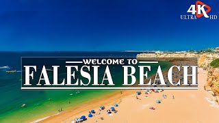 NEW FALESIA BEACH 4k✈Stunning natural scenery w/unbelievable beauty Of Falesia| Gentle relax music🌞