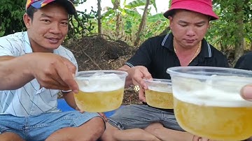 Rắn hầm, cá lóc nướng (lai rai) cuối tuần ngoài đồng cùng gia đình