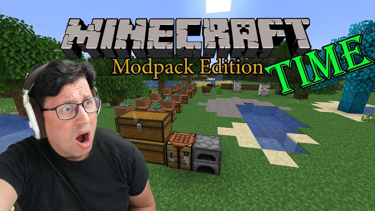 Minecraft Time 🎓 [Modpack Edition] #02 - طريقة جني المواد المعدنية ...