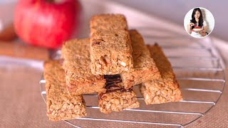 Manzana y Avena para hacer Barritas SIN AZÚCAR | Auxy