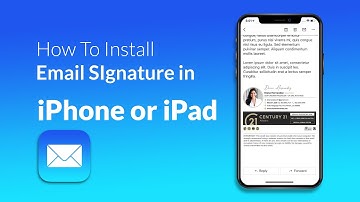 How to Add Email Signature on iPhone mail iOS (iPhones/iPads)
