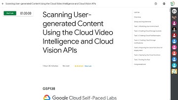 Scanning User-generated Content Using the Cloud Video Intelligence and Cloud Vision APIs | GSP138