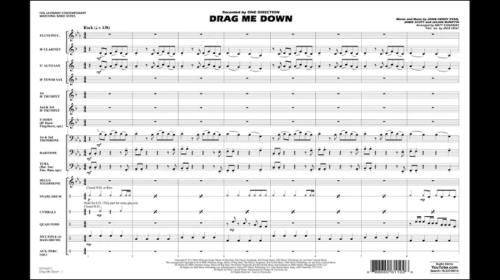 Drag Me Down arr. Matt Conaway & Jack Holt