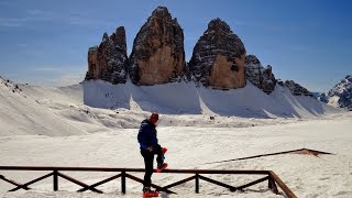 Skitour Sextener Stein (2.539m) - 3 Zinnen Hütte (2.340m) 12.3.2015