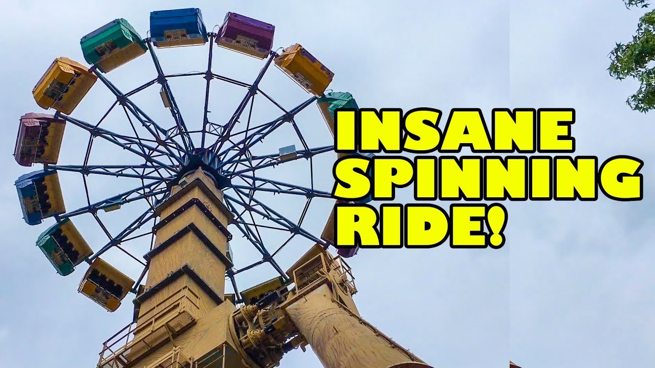 Xcalibur INSANE Spinning Ride Onride POV Six Flags St Louis Amusement Park - YouTube
