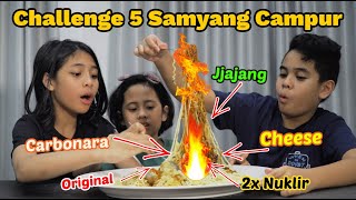 MUKBANG CHALLENGE 5 BUNGKUS SAMYANG RASA | TheRempongsHD