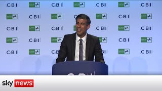 In full: Chancellor Rishi Sunak addresses business leaders at the CBI