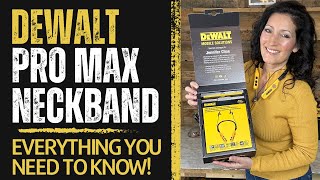 New from DeWalt! Bluetooth Jobsite Pro Max Neckband Earphones Speakers (DXMA1902093)