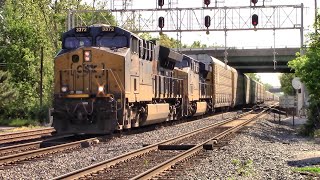 CSX police watch as Q217-15 makes it way west pass St Denis MD
