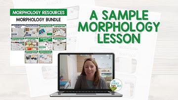 A Sample Morphology Lesson | Emily Gibbons | The Literacy Nest