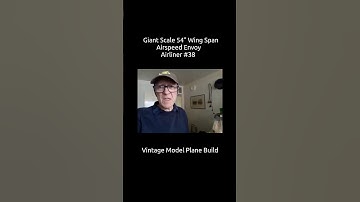 Giant Scale 54" Wing Span Airspeed Envoy Vintage Model Plane Build #38