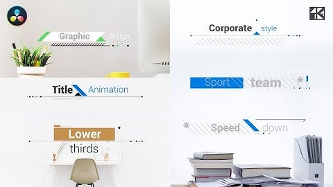 Titles Corporate 4K DaVinci Resolve Templates